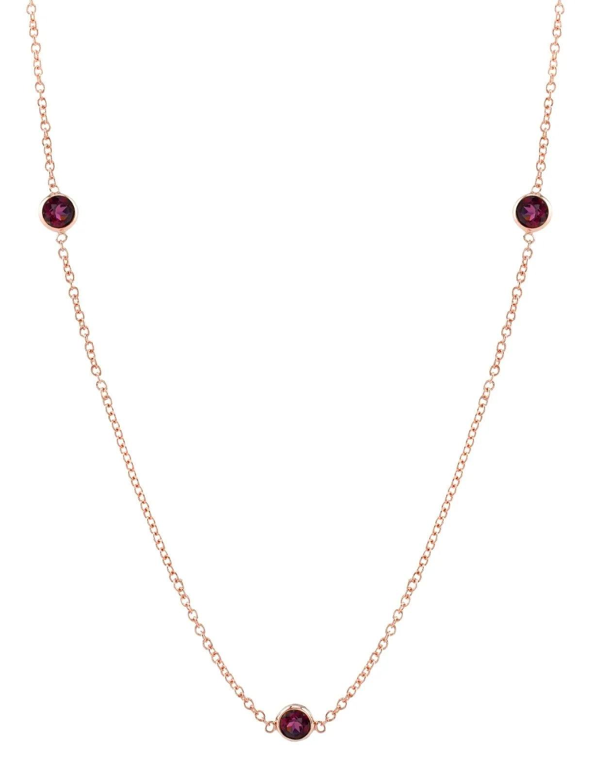Three Ruby Necklace