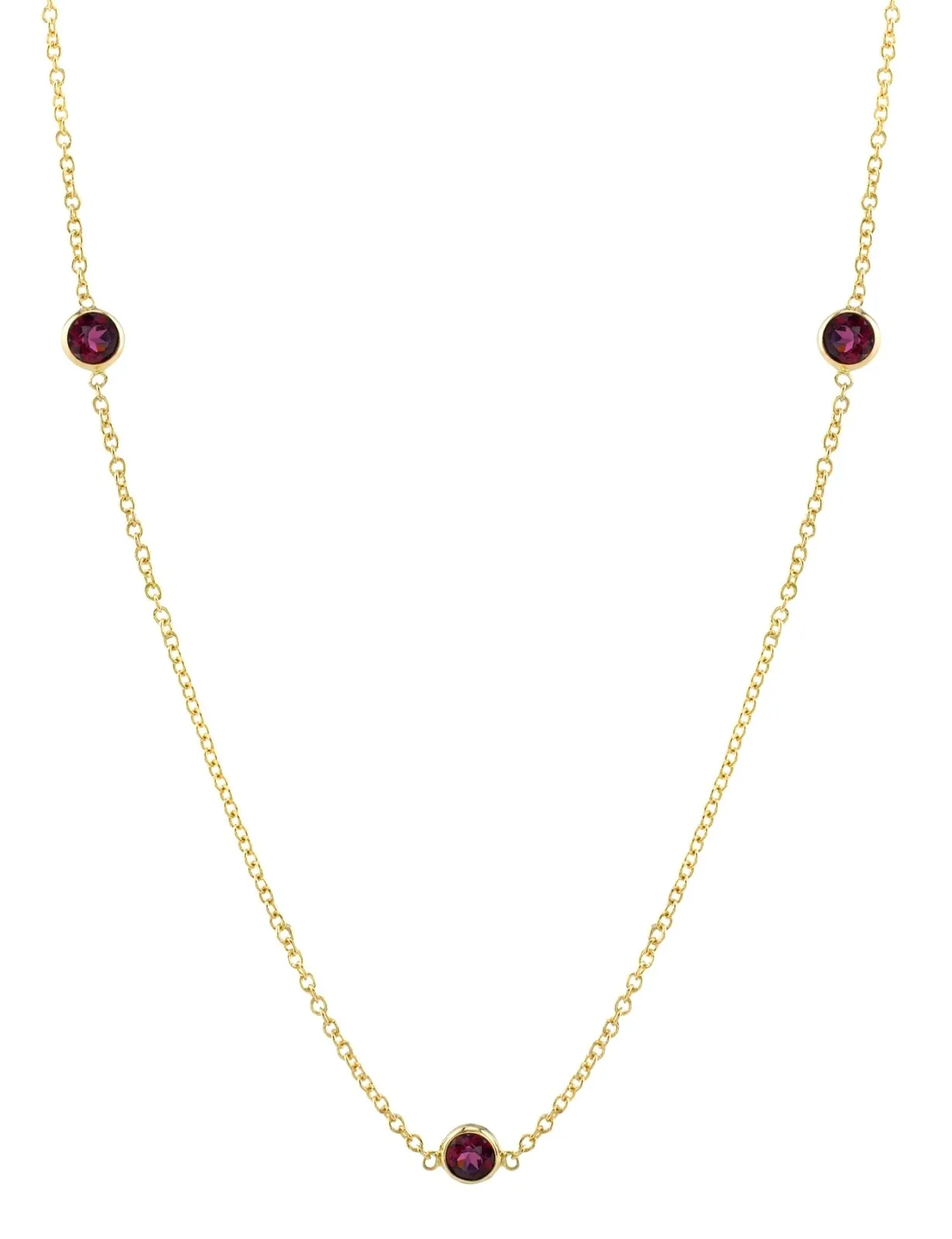 Three Ruby Necklace