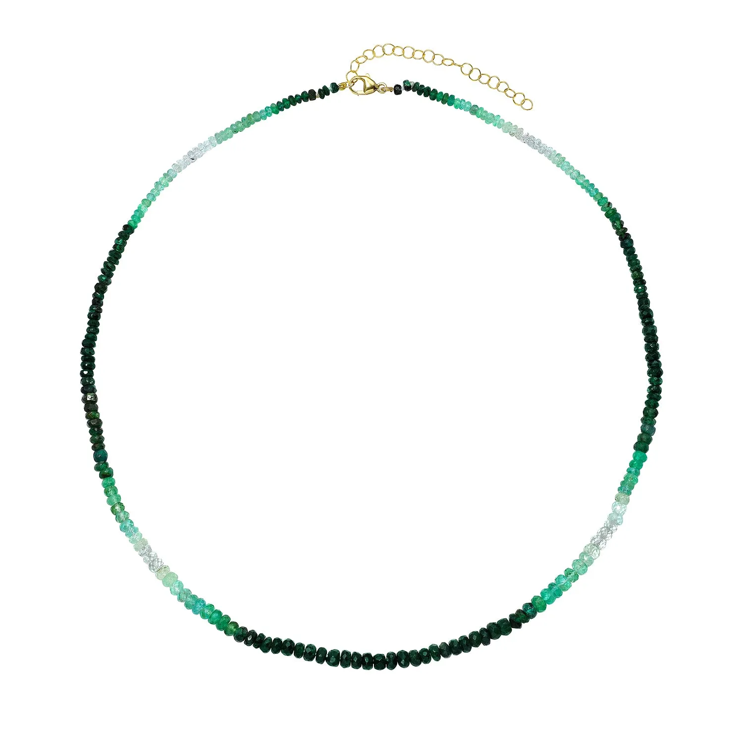 TIE DYE SAPPHIRE BEADED GEMSTONE NECKLACE