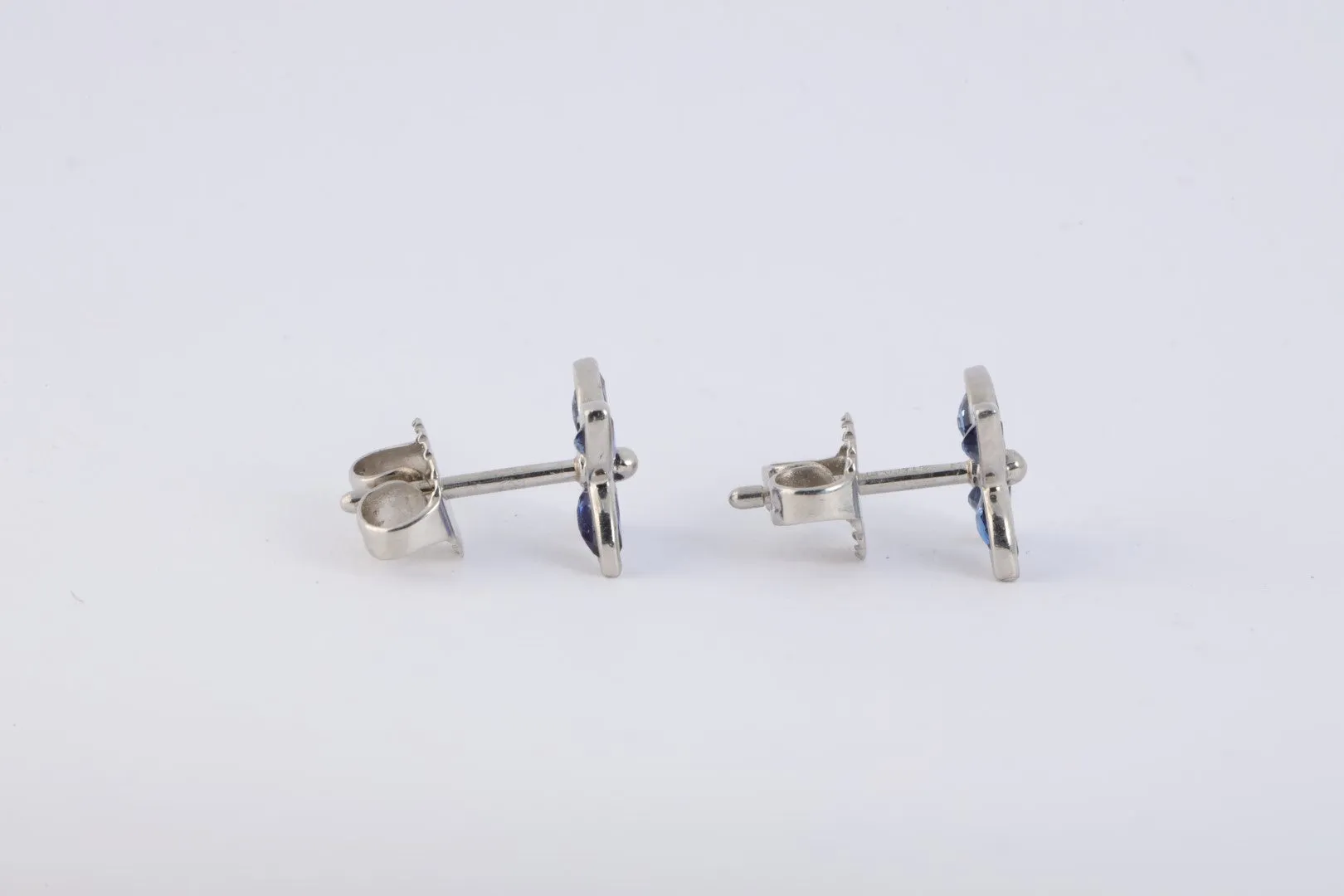 Tiffany & Co. Platinum Sapphire Victoria Earring & Ring Set Size 5.75 (4.97g.)