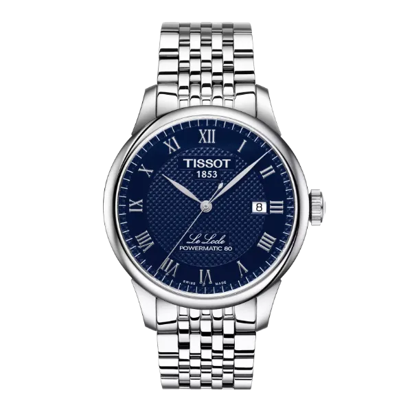 Tissot Le Locle Silver Stainless Steel Blue Dial Automatic Watch for Gents - T006.407.11.043.00