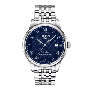 Tissot Le Locle Silver Stainless Steel Blue Dial Automatic Watch for Gents - T006.407.11.043.00