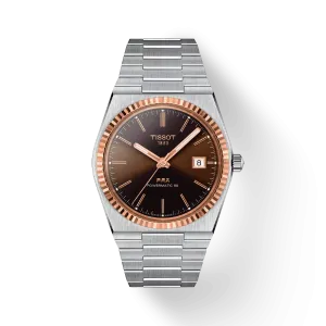 Tissot PRX Silver Stainless Steel Black Dial AutomaticWatch for Gents - T931.407.41.291.00