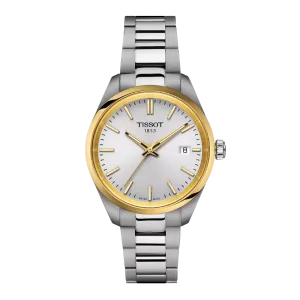 Tissot T-Classic Grey Stainless Steel Silver Dial Quartz Watch for Ladies - T150.210.21.031.00