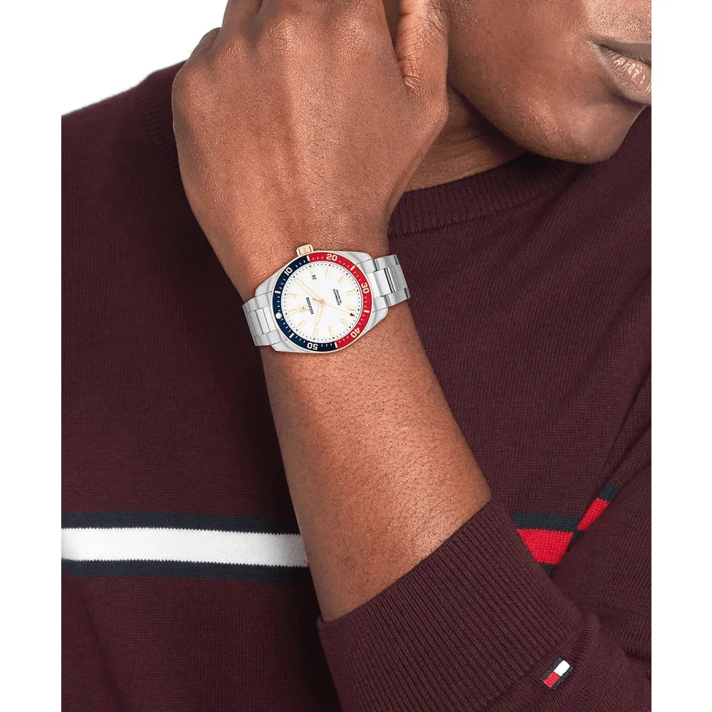 Tommy Hilfiger Th85 Stainless Steel White Dial Men's Watch 1710551