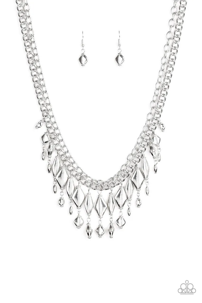 Trinket Trade Silver Paparazzi Necklace