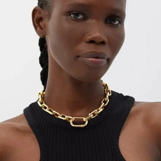 U-CHAIN COLLAR NECKLACE - GOLD