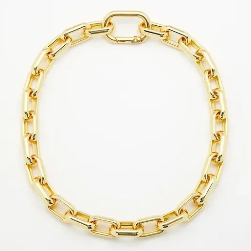 U-CHAIN COLLAR NECKLACE - GOLD