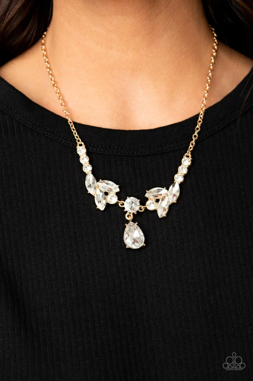 Unrivaled Sparkle Gold Paparazzi Necklace