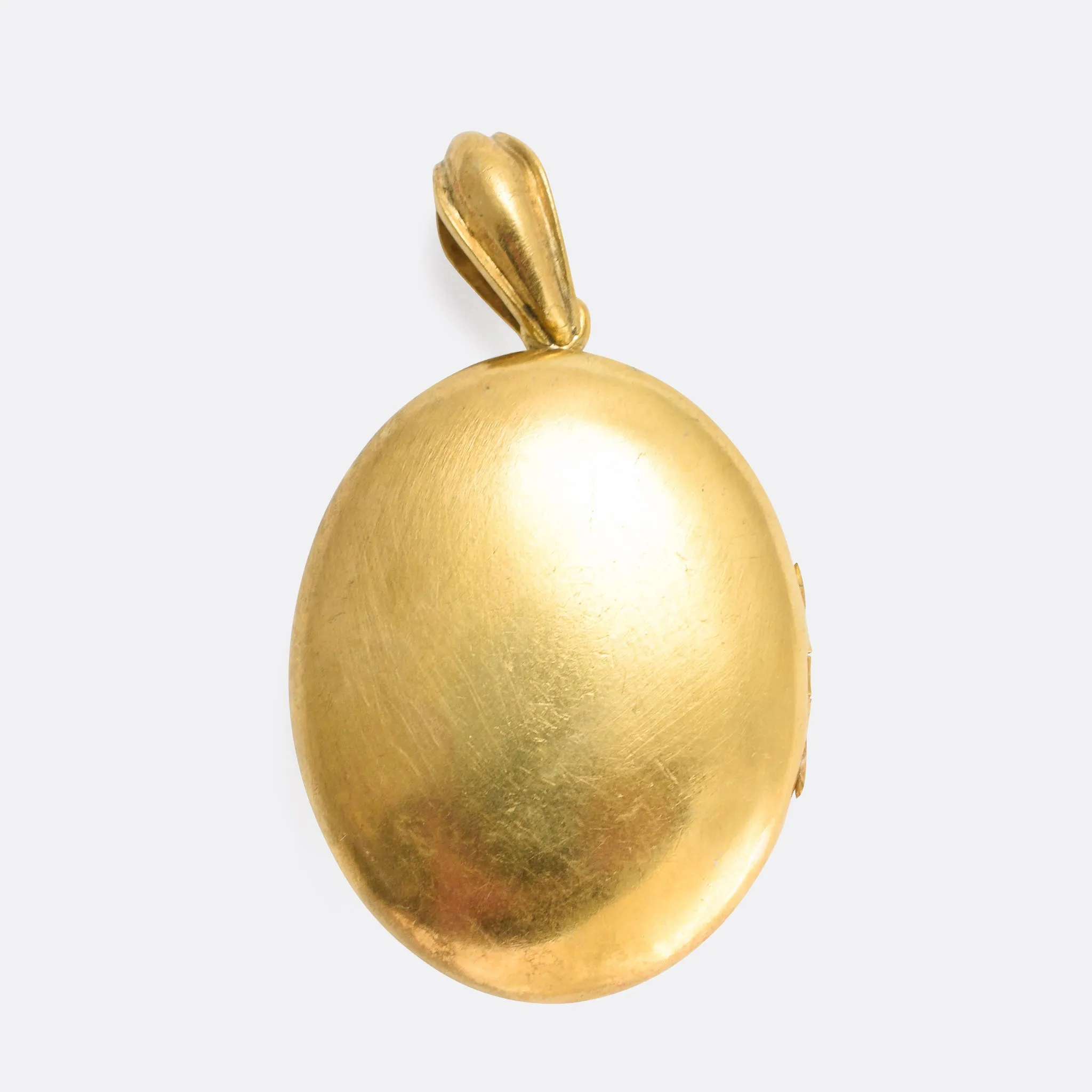 Victorian 18k Gold "AEI" Oval Locket