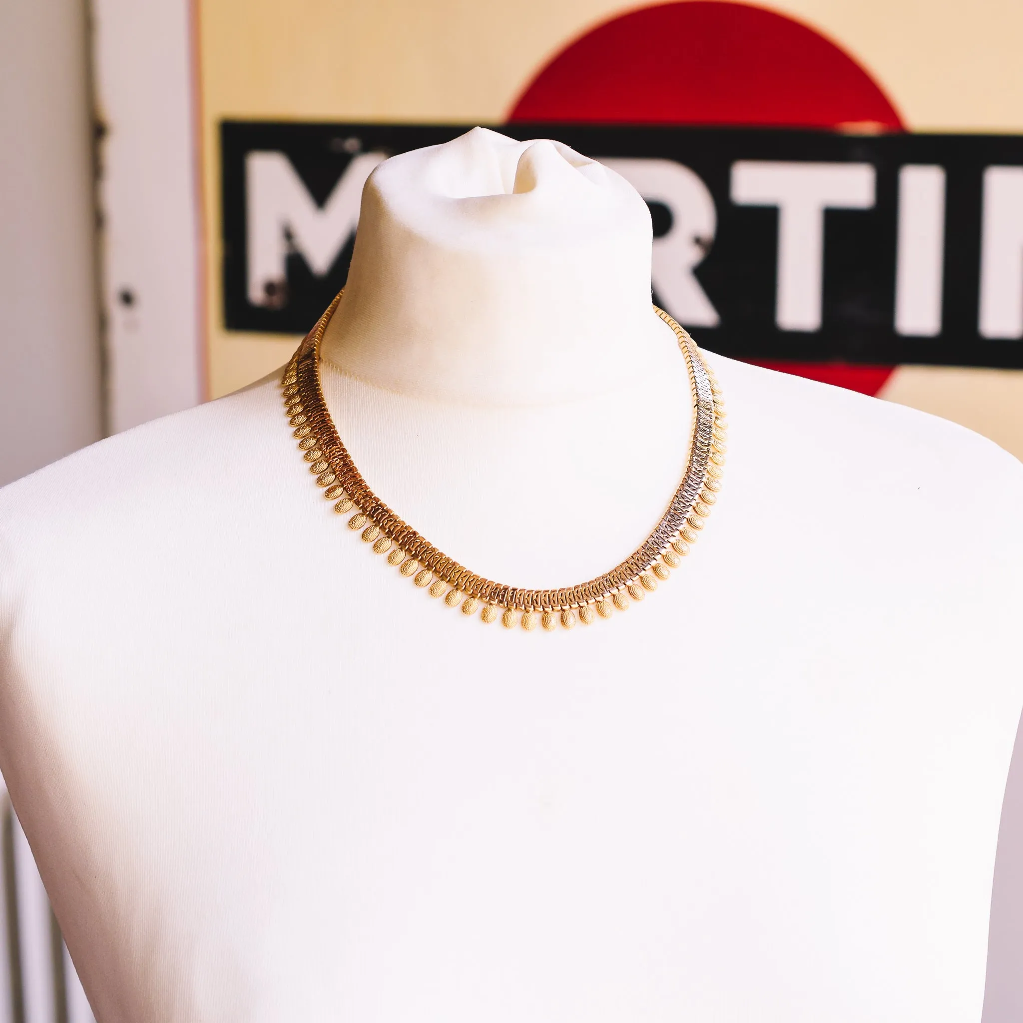 Victorian Gold Collar Necklace