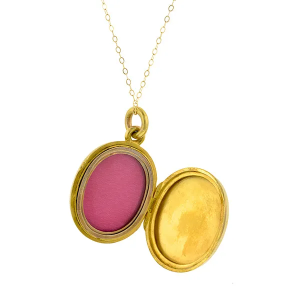 Victorian Ruby & Diamond Locket