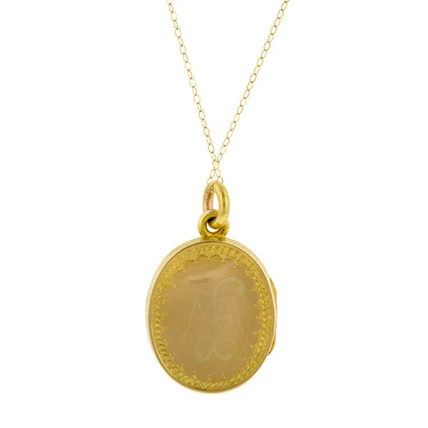 Victorian Ruby & Diamond Locket