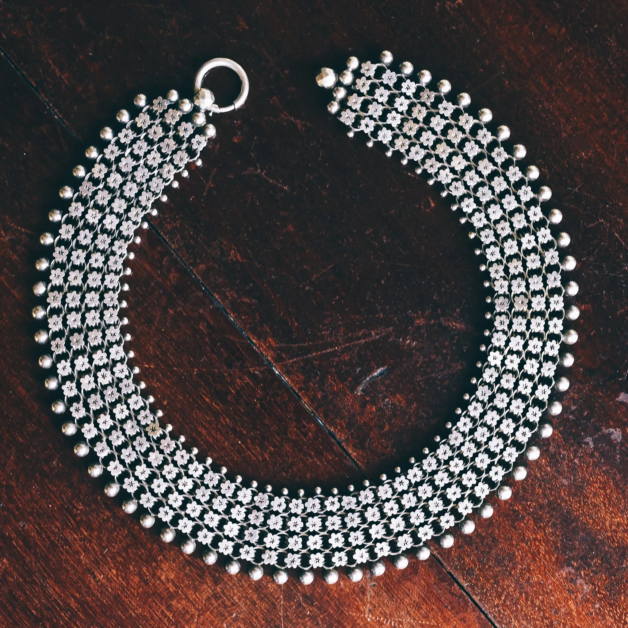 Victorian Silver Collar Necklace
