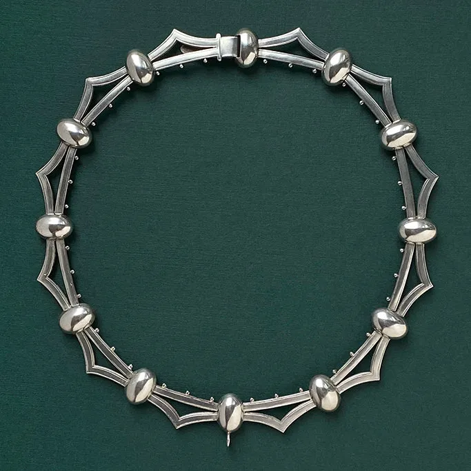 Victorian Sterling Silver Collar Necklace