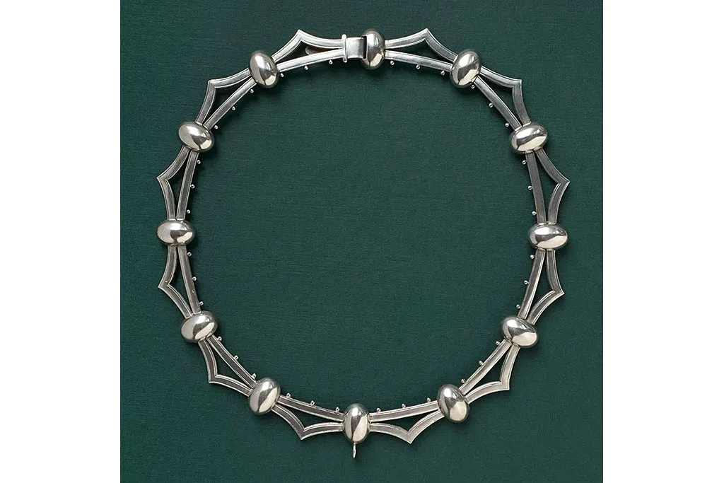 Victorian Sterling Silver Collar Necklace