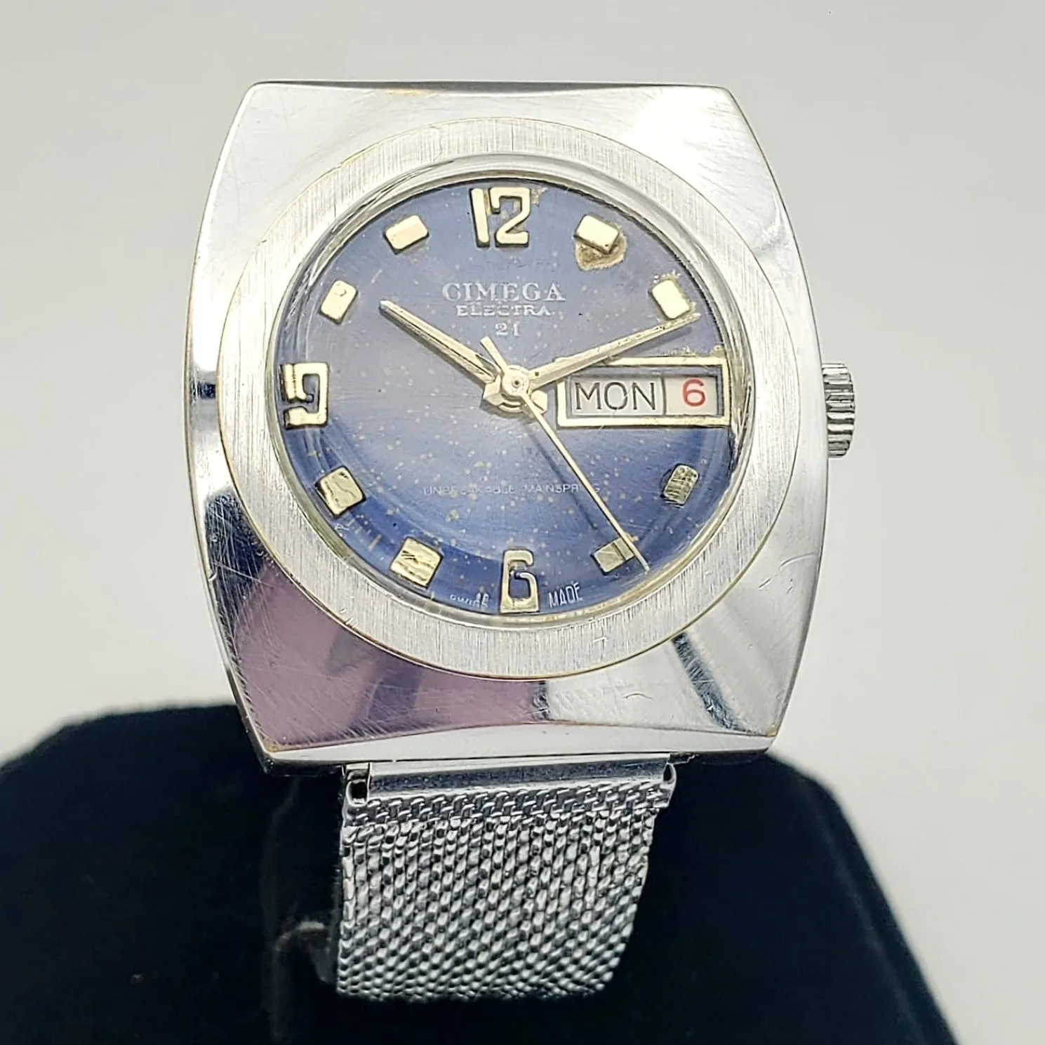 Vintage CIMEGA Electra 21 Wristwatch Swiss Made Caliber 217P-21 Watch