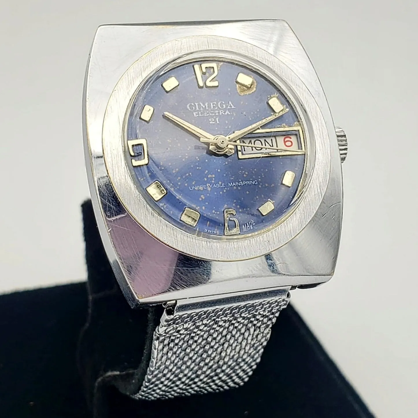 Vintage CIMEGA Electra 21 Wristwatch Swiss Made Caliber 217P-21 Watch