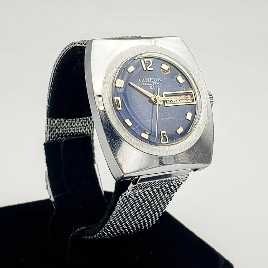 Vintage CIMEGA Electra 21 Wristwatch Swiss Made Caliber 217P-21 Watch