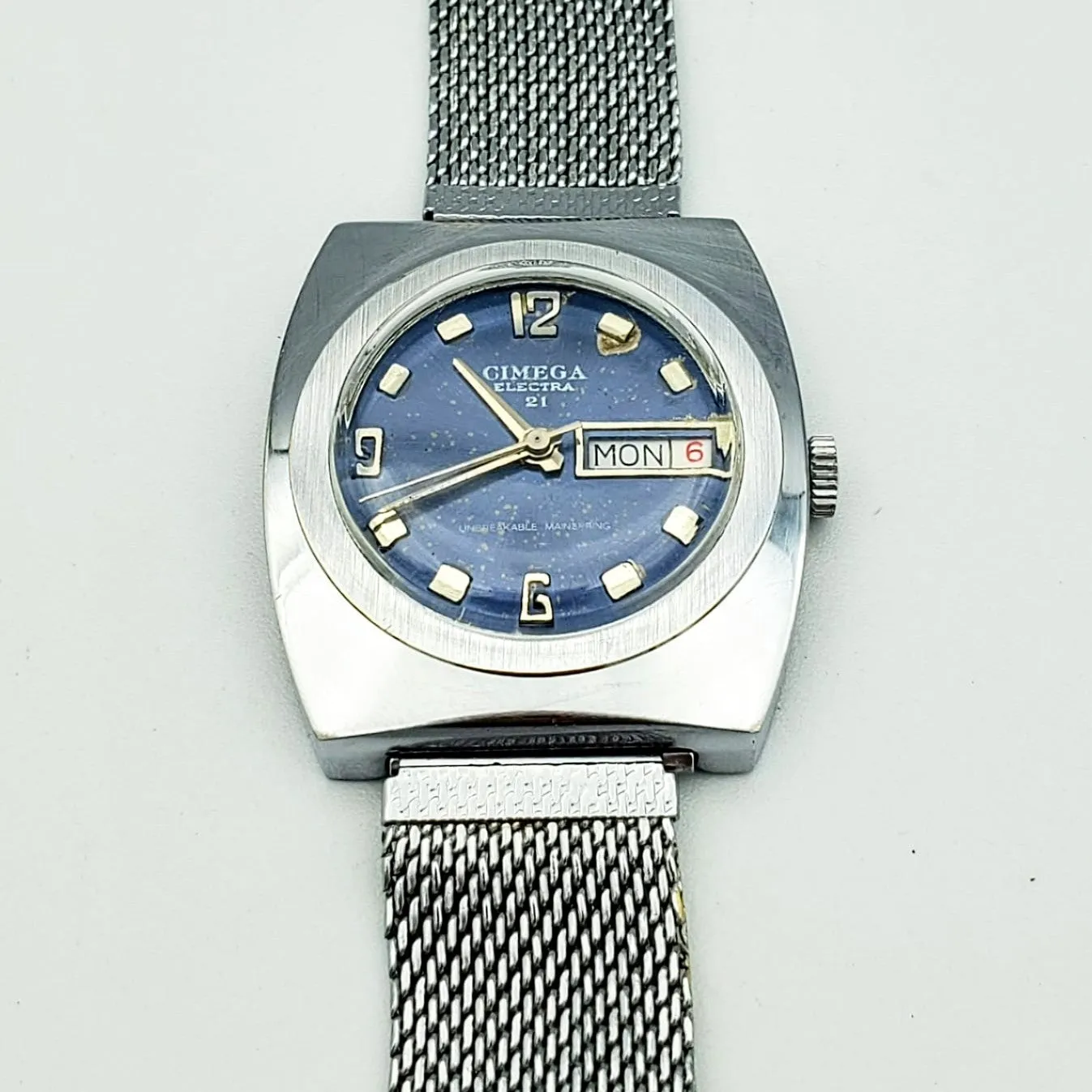 Vintage CIMEGA Electra 21 Wristwatch Swiss Made Caliber 217P-21 Watch