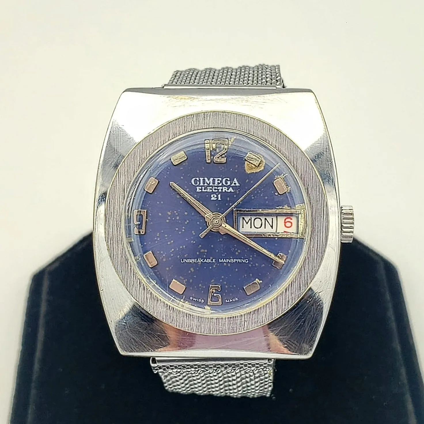 Vintage CIMEGA Electra 21 Wristwatch Swiss Made Caliber 217P-21 Watch