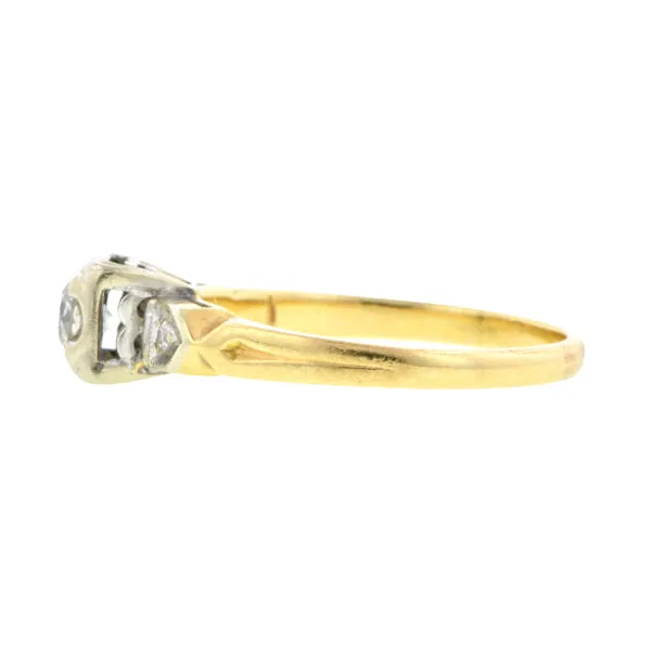 Vintage Diamond Engagement Ring, TRB 0.25ct