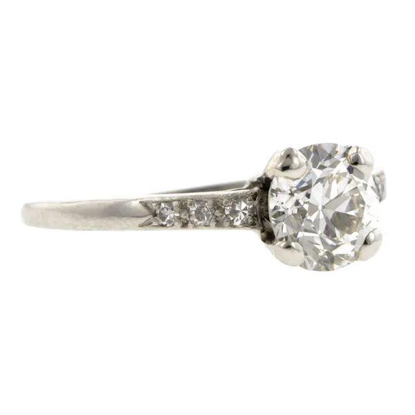Vintage Diamond Engagement Ring, TRB  1.11ct
