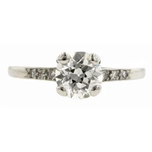 Vintage Diamond Engagement Ring, TRB  1.11ct