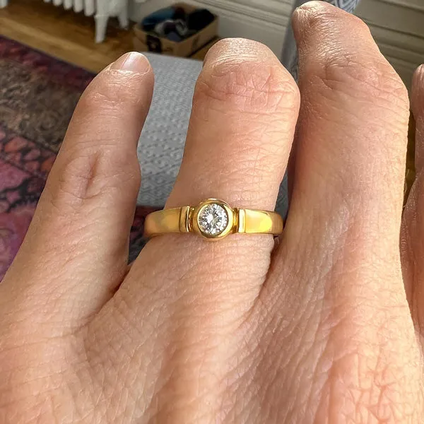 Vintage Diamond Ring, RBC 0.15ct.