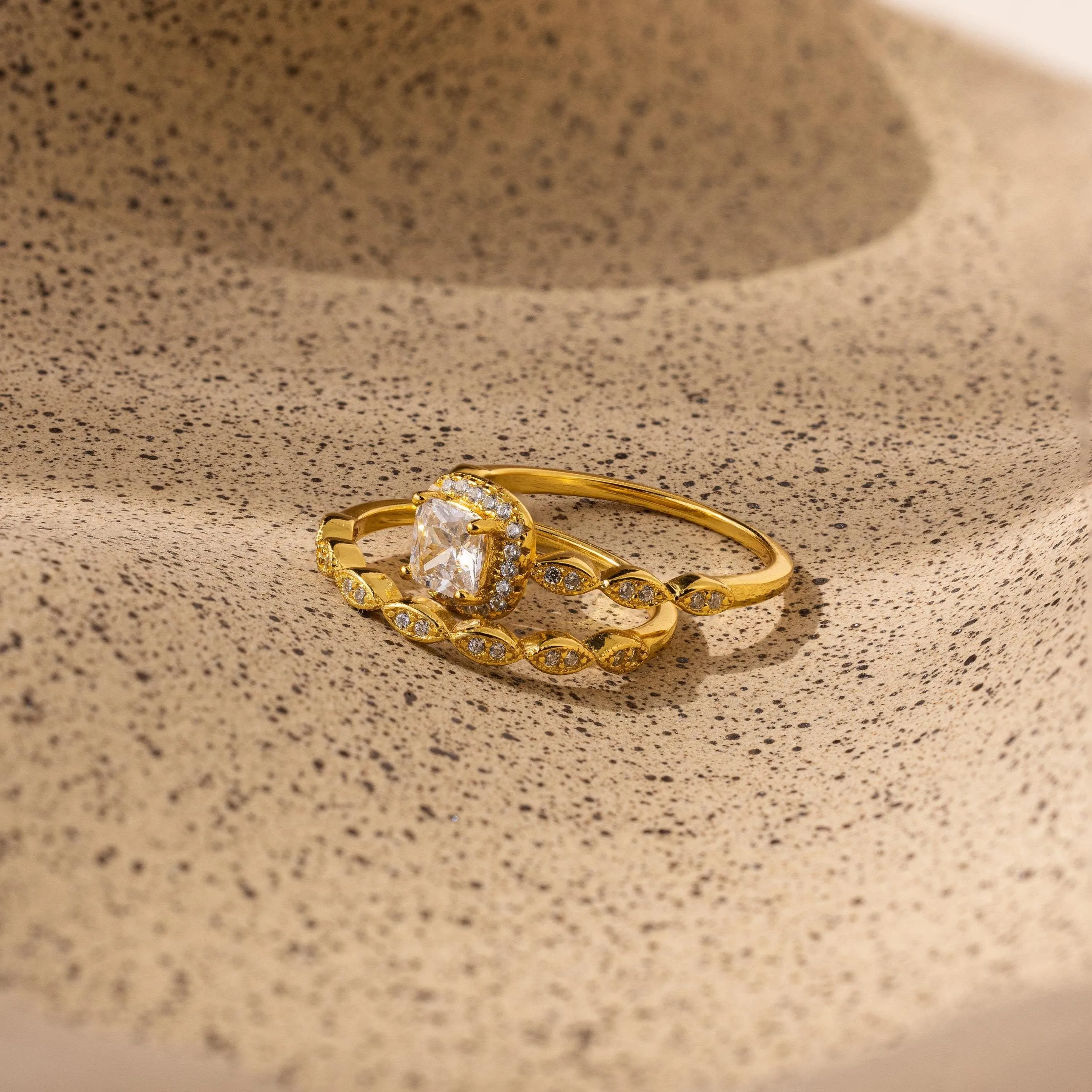 Vintage Diamond Rings Set