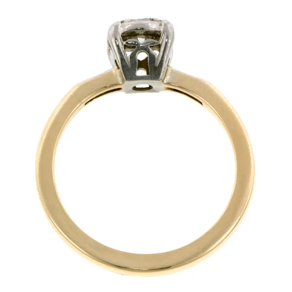 Vintage Solitaire Engagement Ring, RBC 0.25ct