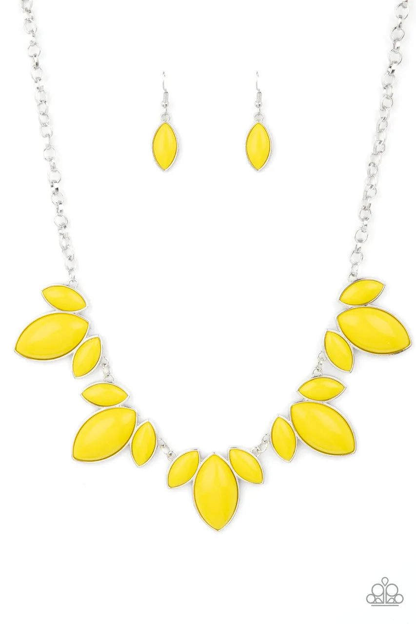 Viva La Vacation Yellow Paparazzi Necklace