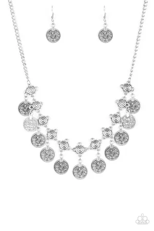 Walk the Plank Silver Paparazzi Necklace
