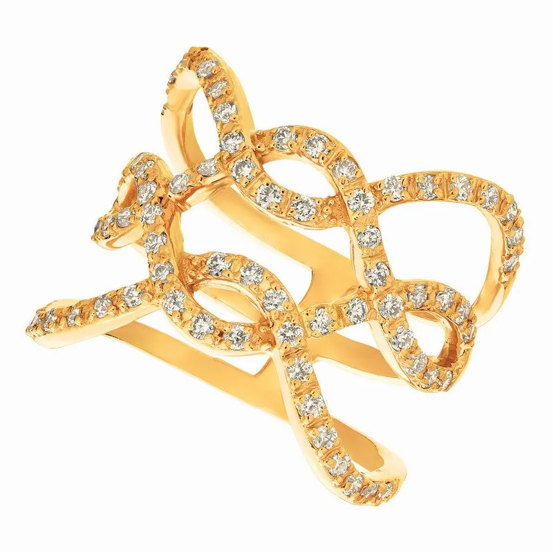 WAVELENGTH 2 DIAMOND RING 14K GOLD (0.75 CTW)