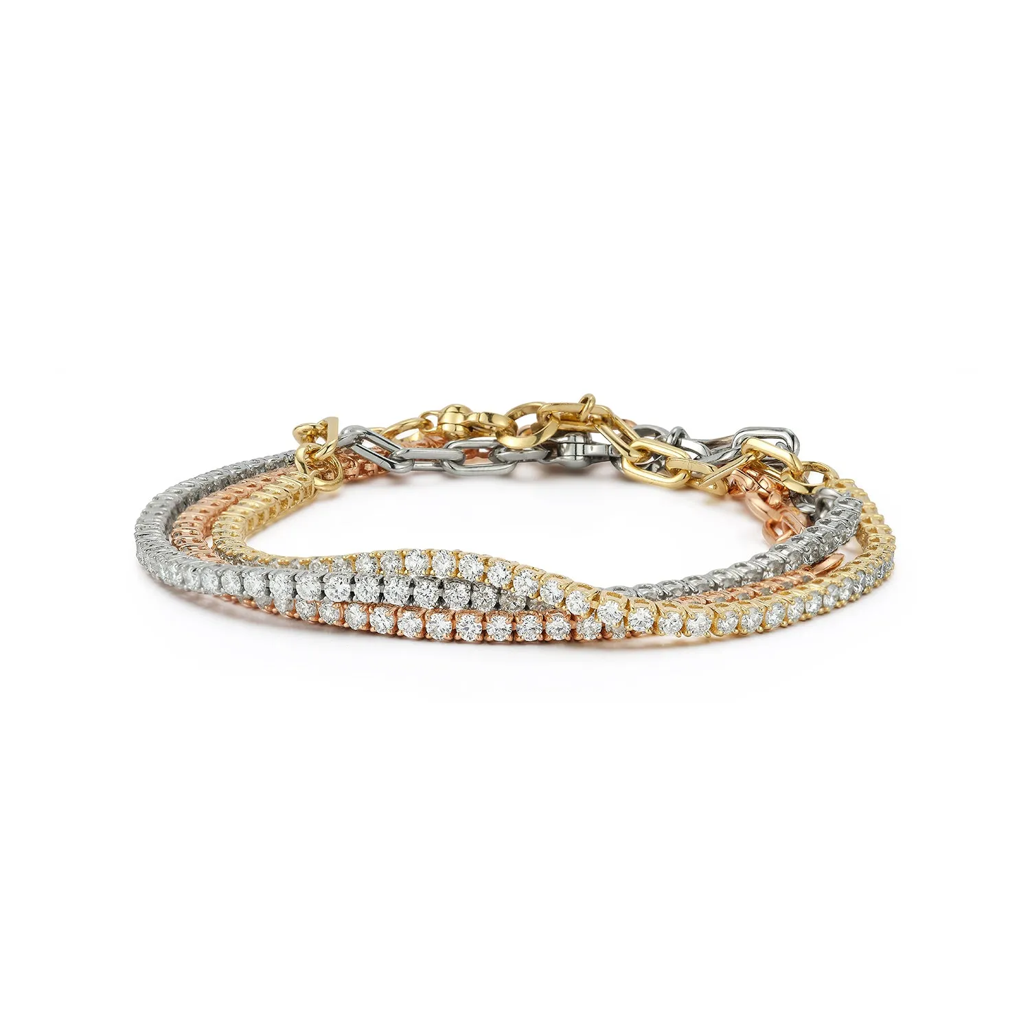 WF CLASSIC 18K GOLD AND DIAMOND TENNIS BRACELET