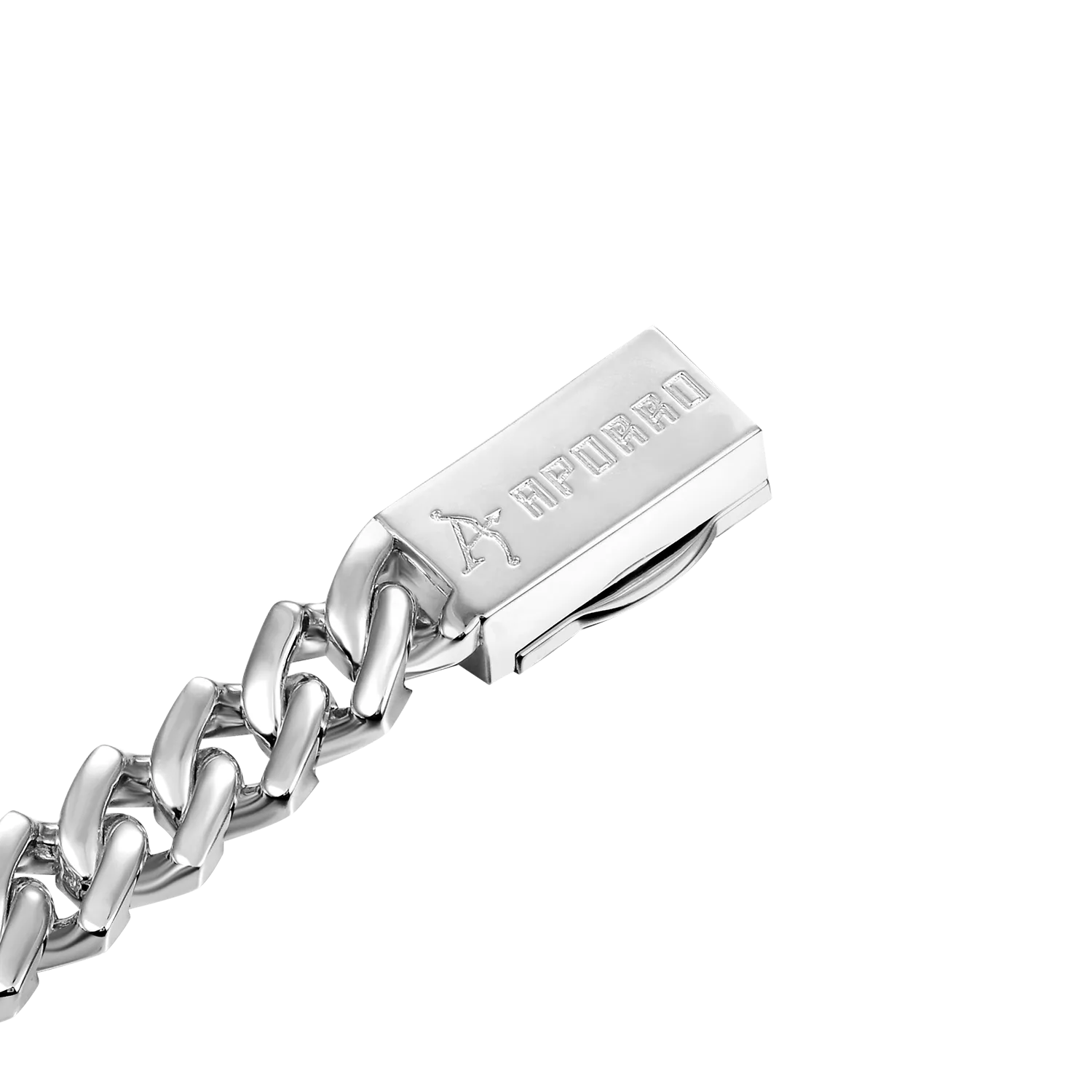Women's Plain Gold Prong Cuban Link Bracelet - 8mm