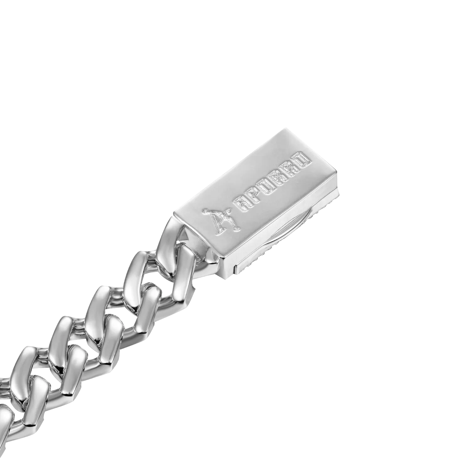 Women's Plain Gold Prong Cuban Link Bracelet - 8mm