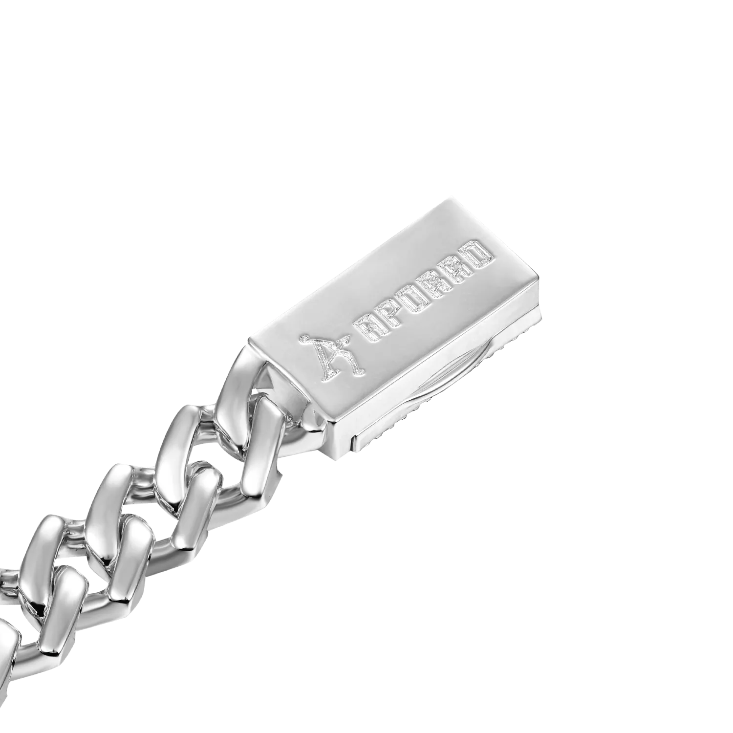 Women's Plain Gold Prong Cuban Link Bracelet - 8mm