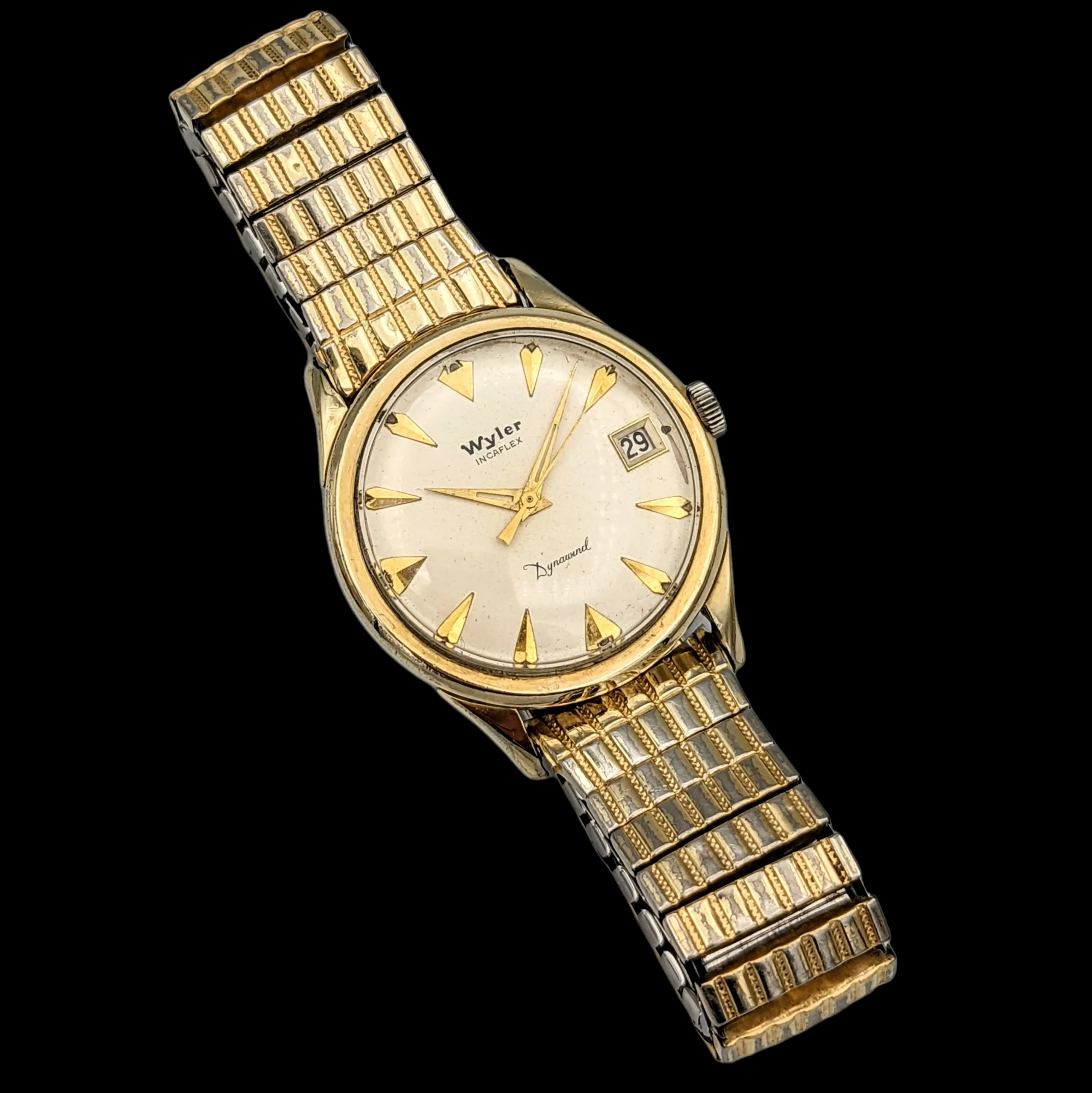 WYLER Incaflex Dynawind Watch 17 Jewels Cal. ETA 2452 Swiss 1950's