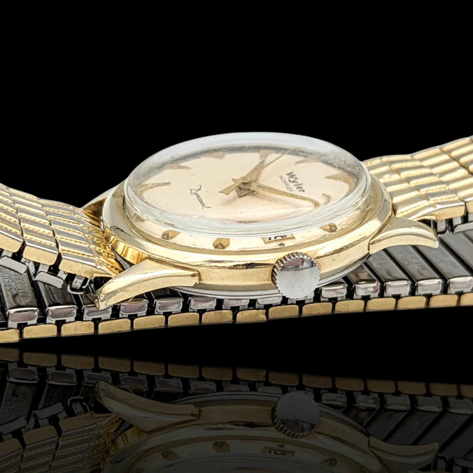 WYLER Incaflex Dynawind Watch 17 Jewels Cal. ETA 2452 Swiss 1950's