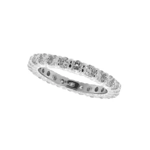 YELLOW GOLD ETERNITY DIAMOND RING 14K GOLD (1.07 CTW)