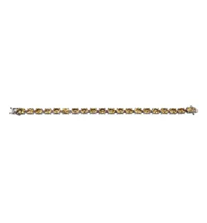 Yellow Topaz Tennis Bracelet