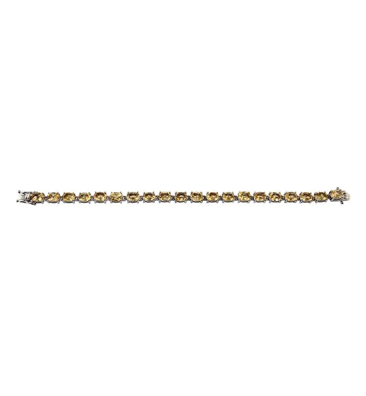 Yellow Topaz Tennis Bracelet
