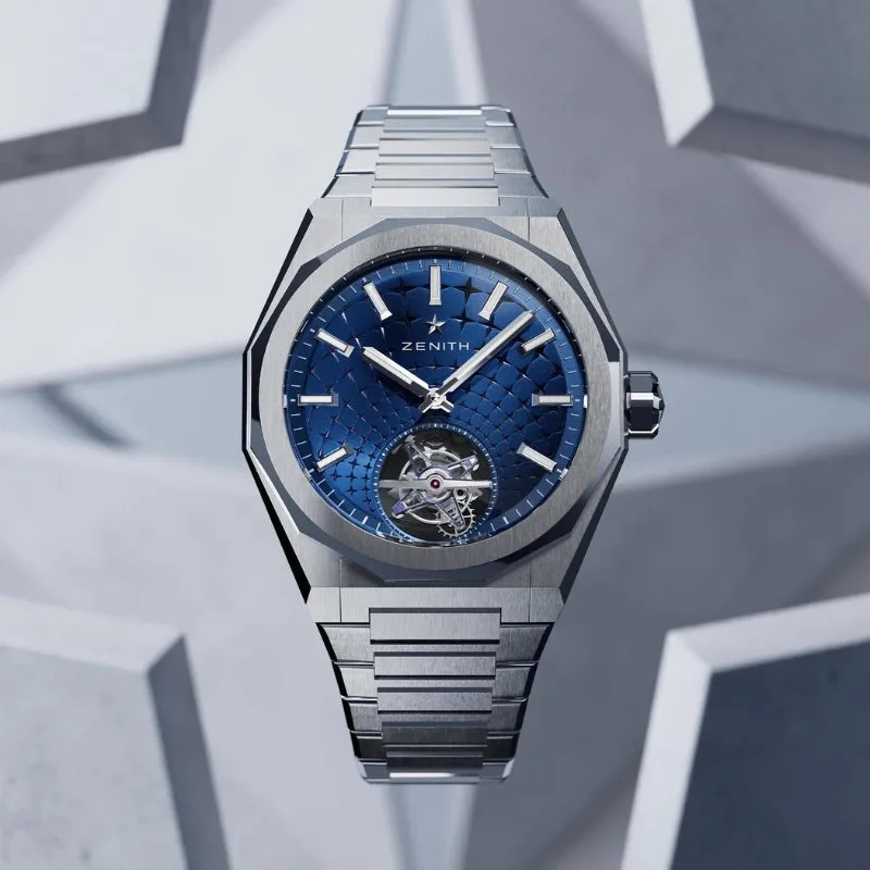 Zenith Defy Skyline Blue Dial Tourbillon Watch - 03.9300.3630/51.I001