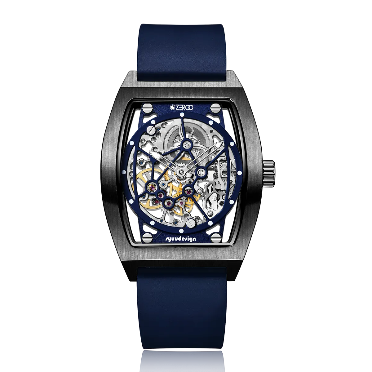 ZEROO M1 THE AURIGA SKELETON MECHANICAL AUTOMATIC WATCH FOR GENTS - ZM001BBL