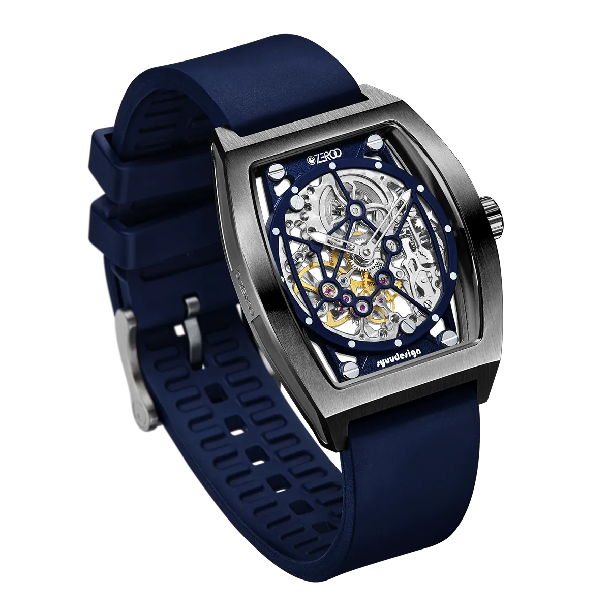 ZEROO M1 THE AURIGA SKELETON MECHANICAL AUTOMATIC WATCH FOR GENTS - ZM001BBL