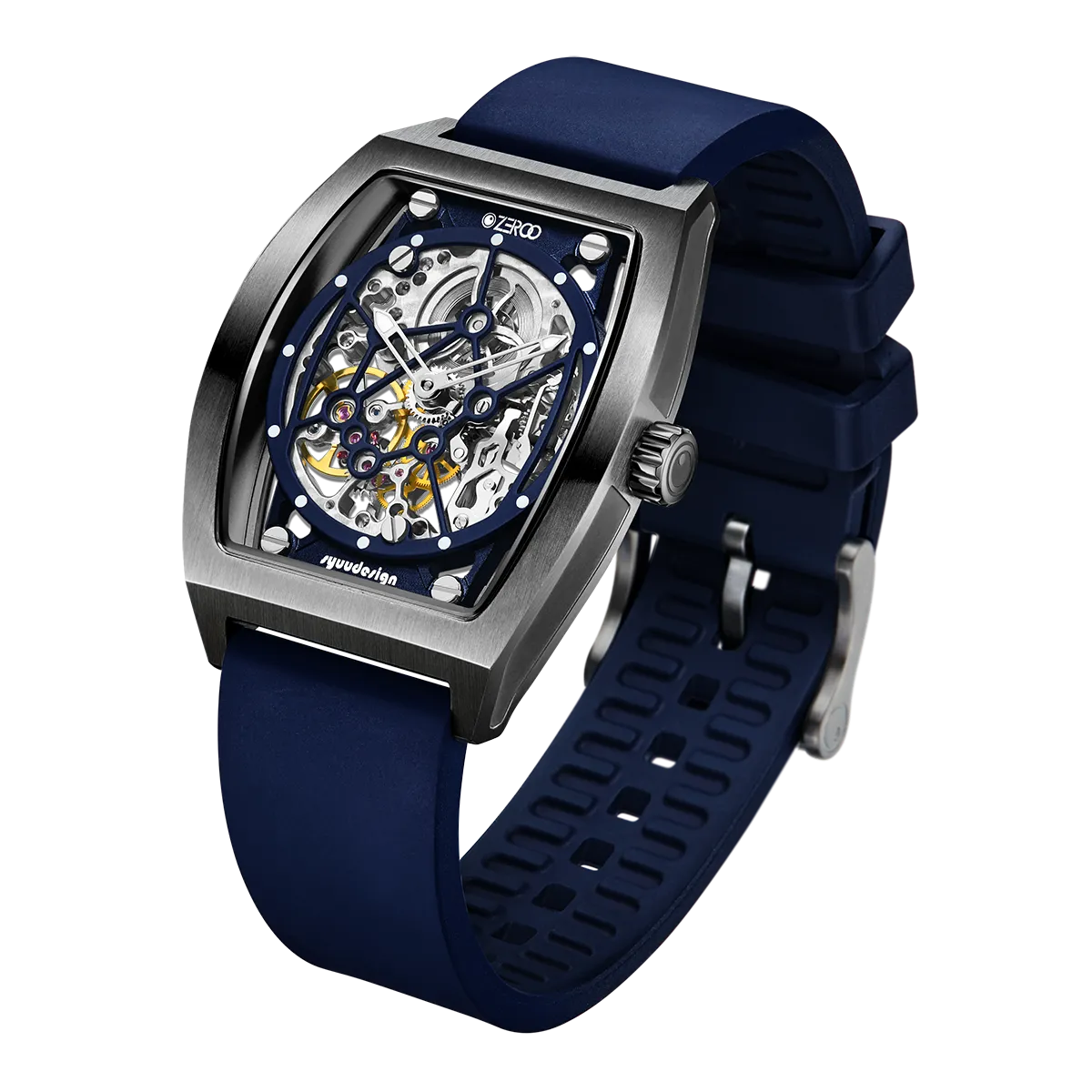 ZEROO M1 THE AURIGA SKELETON MECHANICAL AUTOMATIC WATCH FOR GENTS - ZM001BBL