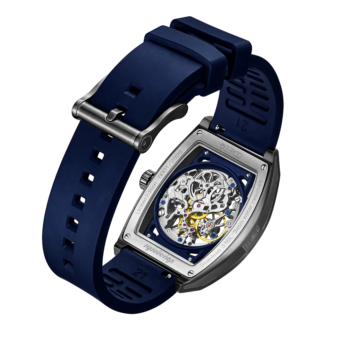 ZEROO M1 THE AURIGA SKELETON MECHANICAL AUTOMATIC WATCH FOR GENTS - ZM001BBL
