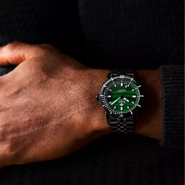 Zodiac Super Sea Wolf Stainless Steel Compression Diver Automatic Watch - ZO9314