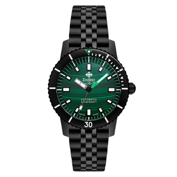 Zodiac Super Sea Wolf Stainless Steel Compression Diver Automatic Watch - ZO9314